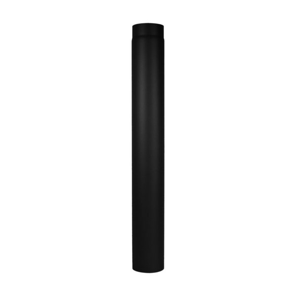 Ofenrohr Verlängerungsrohr 1000 mm | Premium schwarz|ø150 mm